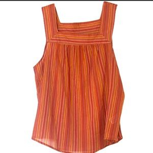Universal Thread Orange Striped Summer Tank